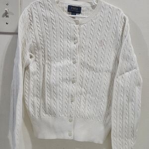 Polo by Ralph Lauren Girls Cotton Cable Knit Cardigan